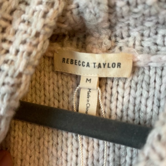 Rebecca Taylor Wool Cashmere Blend Sleeveless Turtleneck Sweater - Picture 6 of 12